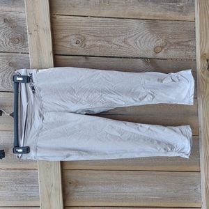 Flag Nor Fail tan cropped leggings